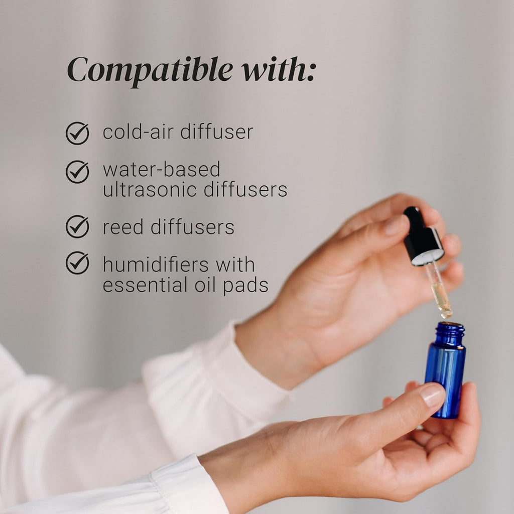 White Tea Essential Oils for Diffusers for Home, Nature-derived White Tea Diffuser Oil, Long-Lasting & Family-Friendly Diffuser Oils Scents, IFRA Certified, Cold Air & Ultrasonic - 0.33 0z