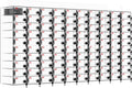 Cell Phone Locker 100 Slots Large Size Acrylic Cell Phone Storage Box with Door Locks and Keys, Wall-Mounted Already Assembled Storage Cabinet for School Factory Office Classroom Gym (100 Slots)