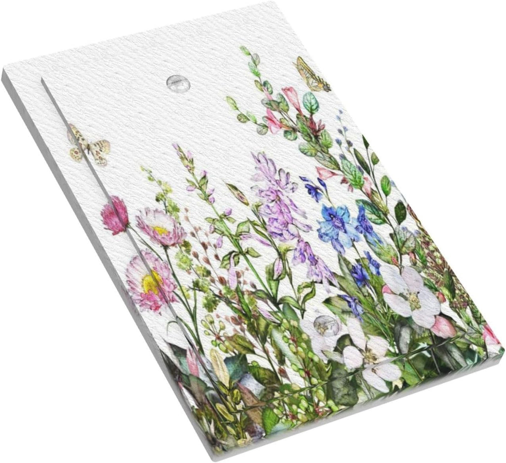 Decorative Light Switch Plate Covers Rustic Pink Flower Green Leaf 1 Gang No Device Single Blank Outlet Covers Wall Plate Light Switch Cover Plate Faceplate for Bedroom Home Decor
