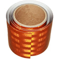Non Fading Brown Reflective Tape Outdoor Waterproof 4 inch Wide, High Visibility Warning Safety Industrial Marking Tape (11 feet)