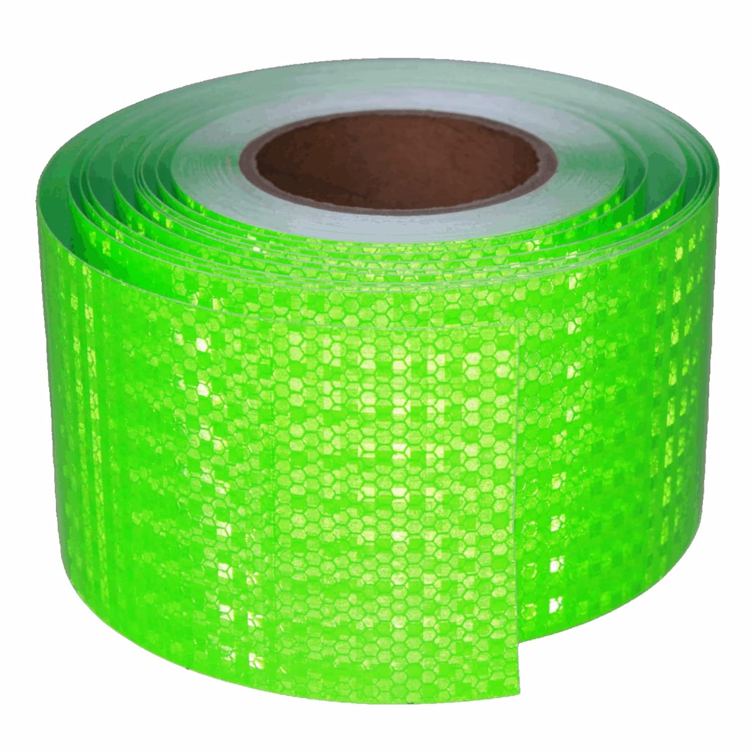 Green Reflective Tape Outdoor Waterproof 4 inch Wide, High Visibility Warning Safety Industrial Marking Tape (68 feet)