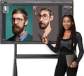 55" Smart Board, Interactive Whiteboard, 4K Electronic Board, UHD Touchscreen, Android 13, 8+128G, All in One Smartboard for Classroom Office Home (Wall Mount Included)
