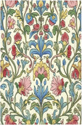 Light Switch Cover Plate Boho Red Floral Morris Plant Leaves 1 Gang No Device Blank Electrical Wall Plates Faceplate Decorative Switch Plate For Farmhouse Cabin Decor