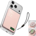 Magnetic Power Bank with iWatch Charger, Ultra-Slim 5000mAh Qi2 15W Wireless Mag-Safe Battery Pack with LCD Display, PD 20W Fast Portable Charger for iPhone Air/17/16/15/14 Series/Apple Watch
