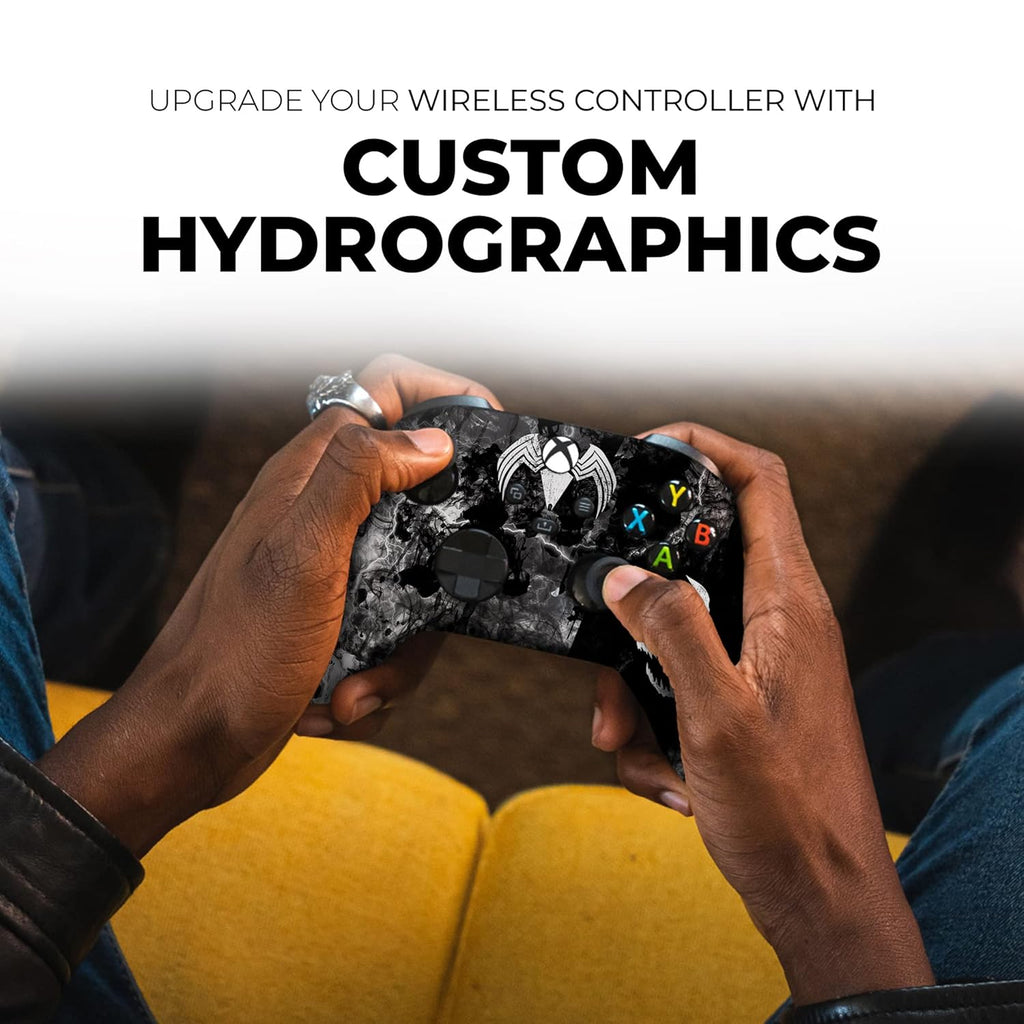 DreamController Vennom Custom X-box Controller Wireless compatible with X-box One/Series X/S Proudly Customized in USA with Permanent HYDRO-DIP Printing (NOT JUST A SKIN)