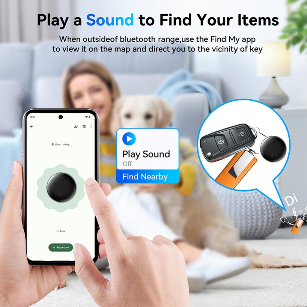 Bluetooth Smart Tags for Android,Air Tracker Tags-4 Pack Android,Keys Finder,Item Locator Works with Google Find Hub App(Android only),Android Tracker Tag for Keys,Luggages,Backpack,Wallet
