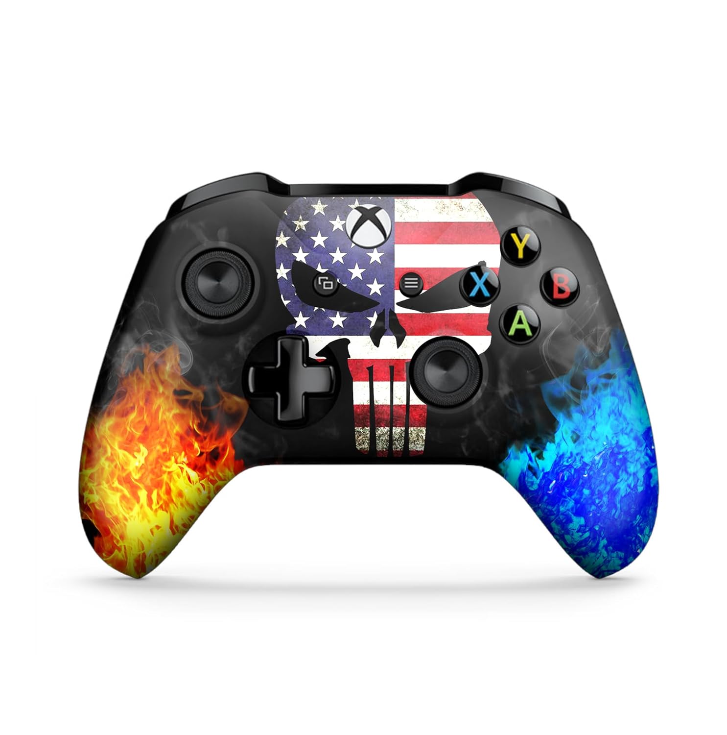 DreamController Ameriican Warrior Custom X-Box Controller Wireless Compatible With X-Box One/Series S S Proudly Customized In Usa With Permanent Hydro-Dip Printing (Not Just A Skin)