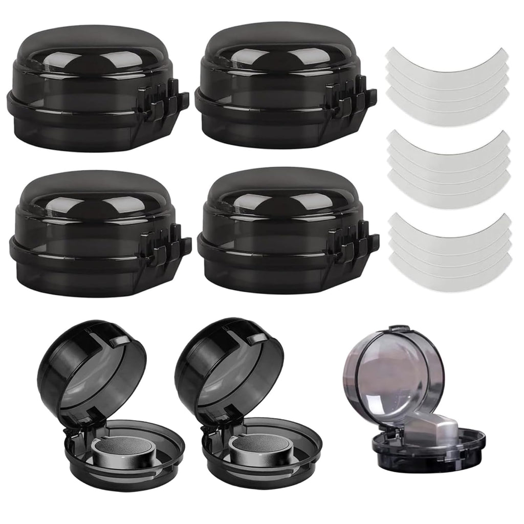 Stove Knob Safety Covers, 6PCS Gas Stove Knob Locks, Heat-Resistant Covers, Easy to Install Oven for Child Safety