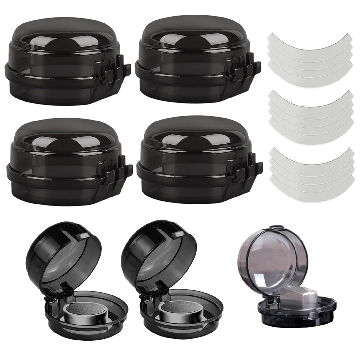 Stove Knob Safety Covers, 6PCS Gas Stove Knob Locks, Heat-Resistant Covers, Easy to Install Oven for Child Safety
