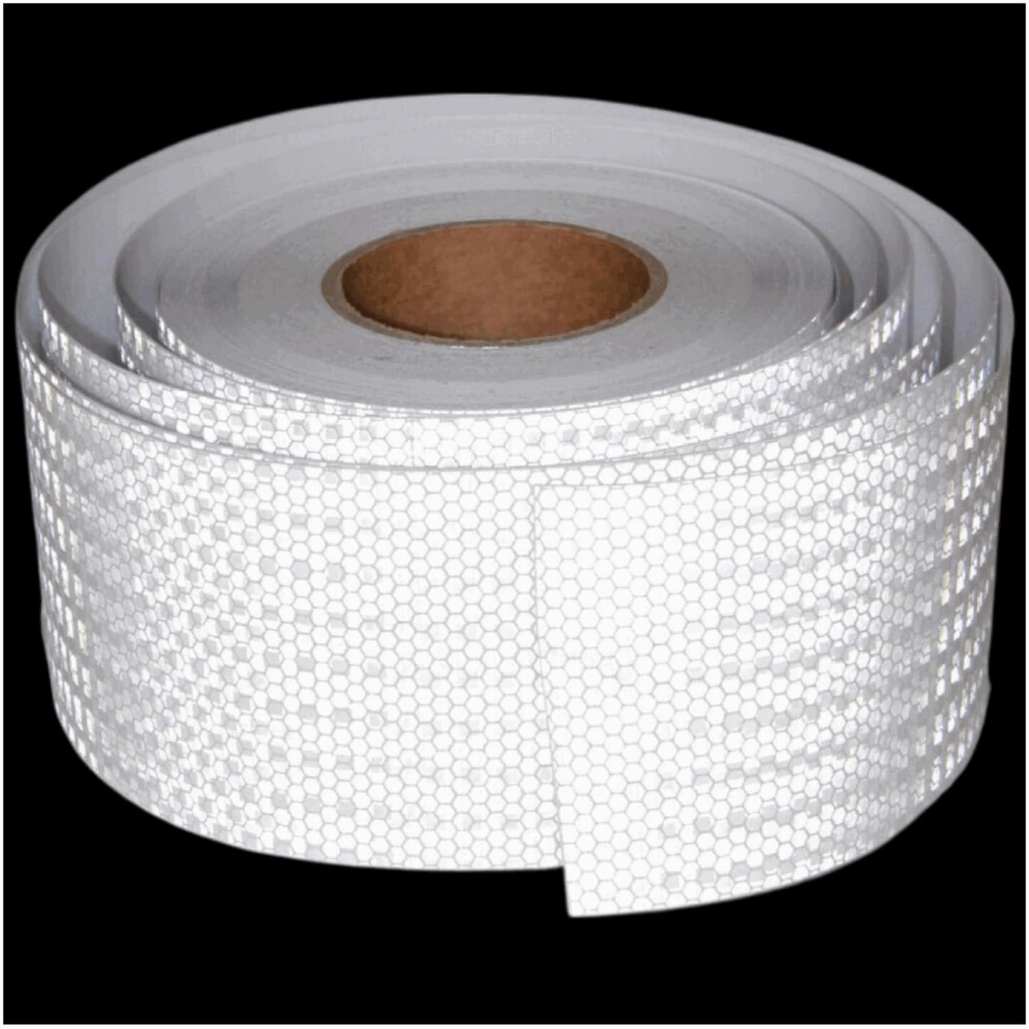 White Reflective Tape Outdoor Waterproof 4 inch Wide, High Visibility Warning Industrial Marking Tape,Safety Stickers (168 feet)