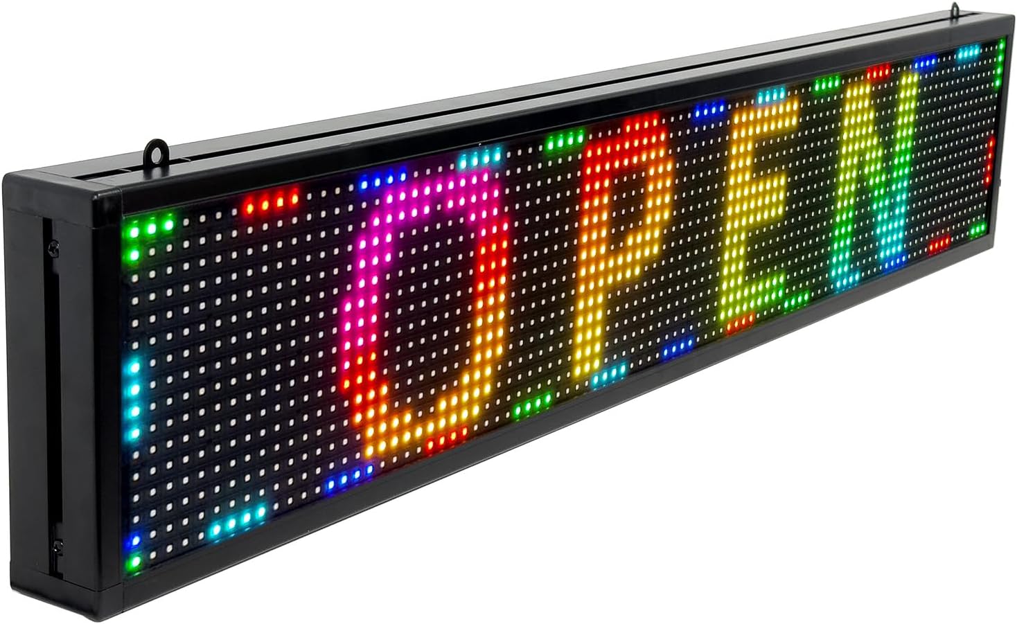 Scrolling LED Sign Programmable USB Wifi Small Indoor Outdoor Digital Bar Sign Display Stock Customizable Electronic Message Board for Business Screen Panel(39"X8")