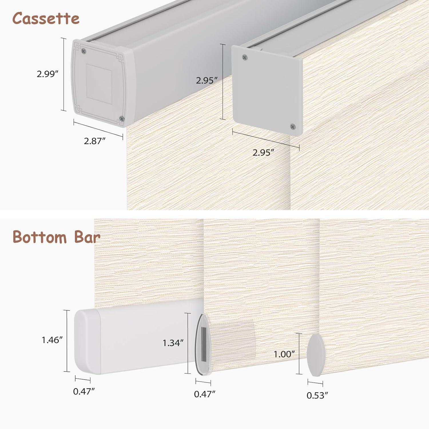 Motorized Roller Blinds with Remote, 100% Blackout Automatic Roller Shades for Bedroom, Bathroom, and Living Room, Customized Size, Tree Ring Beige