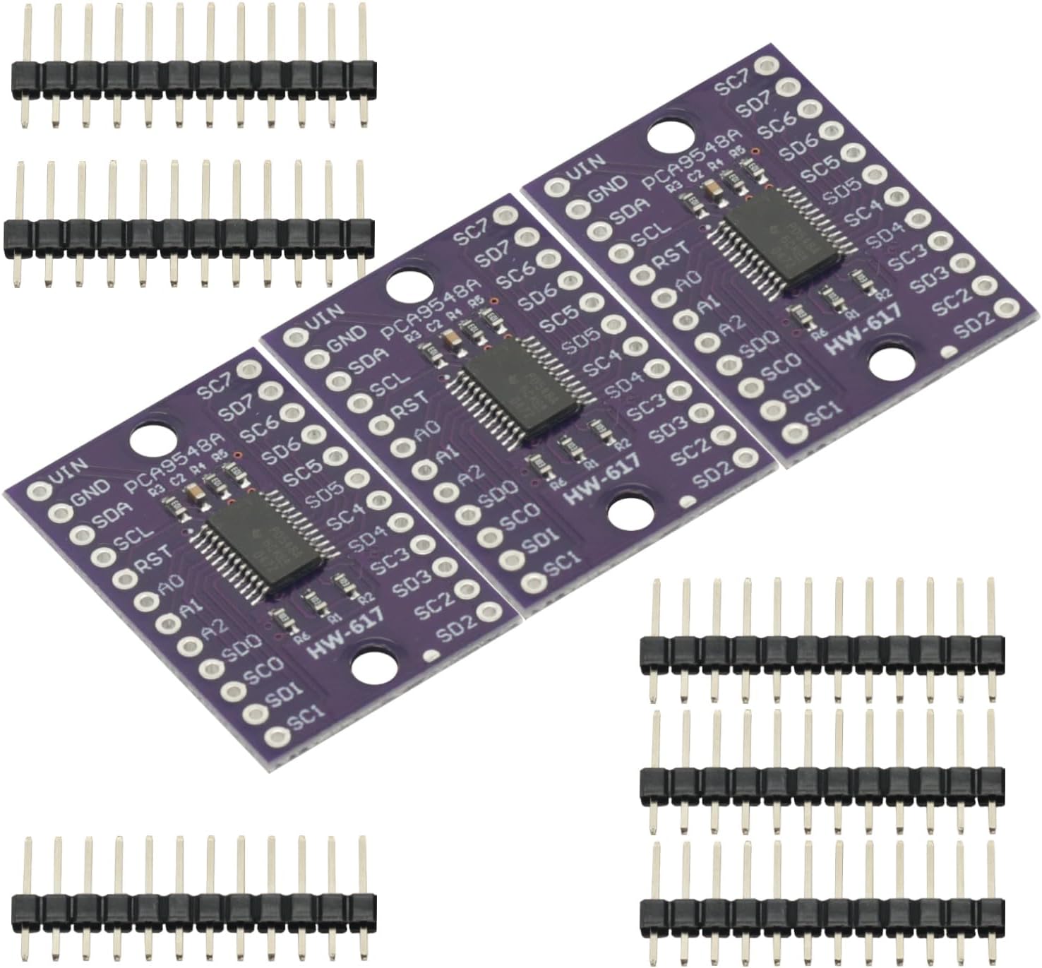 3PCS TCA9548A IIC I2C Multiplexer Breakout Board 8 Channel Expansion Board for Chaining Modules Arduino