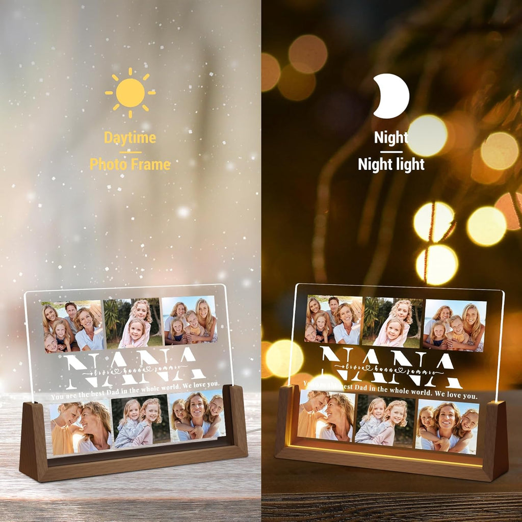 Photo Decorative Plaque Personalized Nana Gifts, Custom Nana Gifts on Mothers Day, Customized Nana Picture Frame, Best Nana Ever Gifts on Birthday