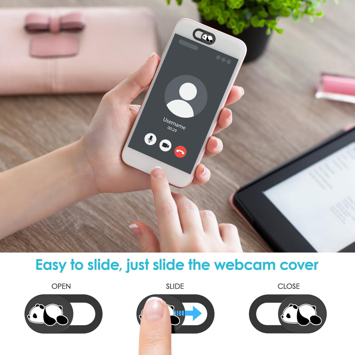 HKDGYHON Laptop Camera Cover Slide Cute, Phone Accessories, Webcam Cover, Lovely Puppy Computer Camera Cover for iPhone iPad MacBook Pro Computer iMac PC, Laptop Accessories Great for Privacy