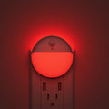 2 Pack Plug in Red Sleep Night Light with Motion Sensor and Dusk to Dawn Sensor, 3 Modes, Soft Glow, Stepless Dimming, LED Lights for Bedroom, Sleep, Baby Nursery, Kids, Toddler, Home Decor