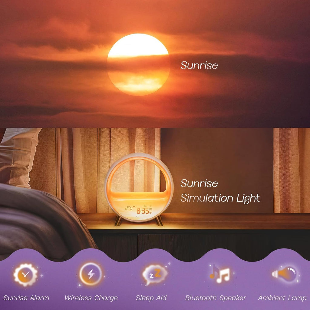 Dekala Sunrise Alarm Clock (App 5G WiFi Support)