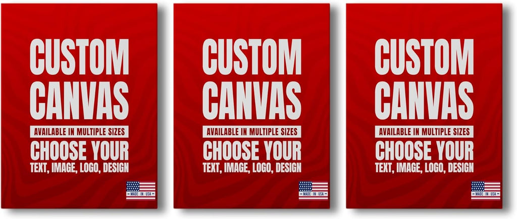 BCB Print Custom Wall Canvas Posters (Set of 3) | Personalized Framed Prints for Bedroom, Living Room & Office | Made in USA | Fast Delivery | HD Print