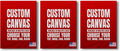 BCB Print Custom Wall Canvas Posters (Set of 3) | Personalized Framed Prints for Bedroom, Living Room & Office | Made in USA | Fast Delivery | HD Print