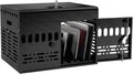12-Device Tablet Charging Station Lock Box, Computer Cabinet with 2 Keys – Multi-Device Charging Cabinet for iPads, Chromebooks, Fire HD & Phones – Office, School, Hospital (Black),Fully Assembled