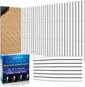 16 Pack 2-Layer Fold Soundproof Wall Panels, 12 x 12 x 0.41 in Large Sound Proof Foam Panels for Walls, 0.9lb/ft³ High Density, 3D Acoustic Panels,Artistic Noise Dampening Panels White&Black