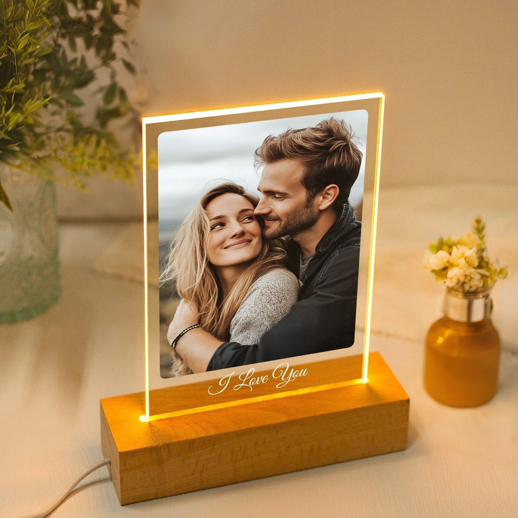 Custom Picture Frame, Personalized Photo Frames, Customized Picture Frames, Personalized Valentines Day Gifts for Women Men Her Him Girlfriend Boyfriend Mom Dad Family Couple Pet