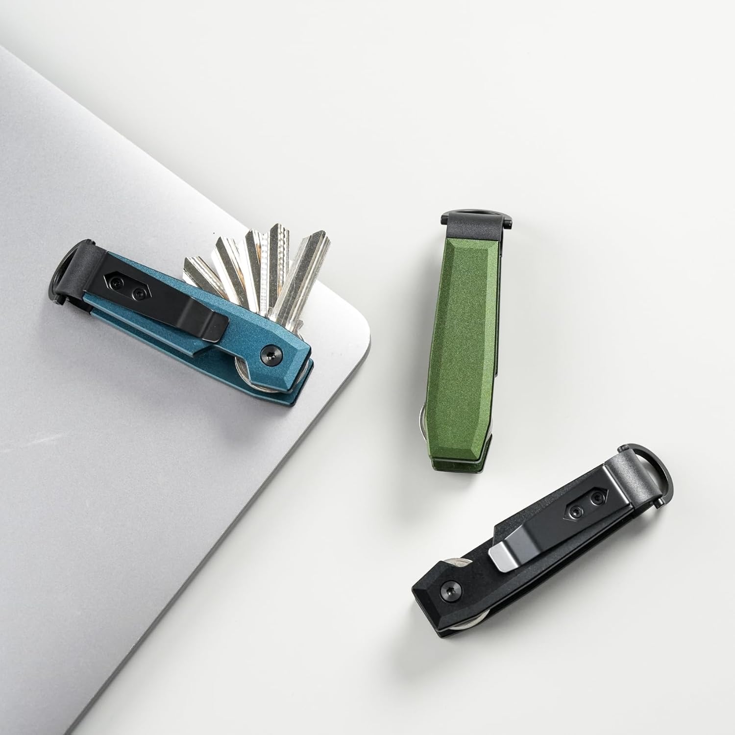 Metallic Key Organizer - Aluminum Key Organizer holder, Minimalist Innovative Keychain.