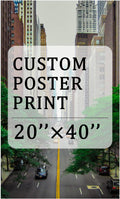 YXIMOX Custom Art Print on Premium Canvas, Personalized with Your Image or Design, Large Wall Decor for Living Room, Office, Bedroom, Custom Canvas Artwork(Unframe) (Unframe, 20"x40")