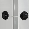 Fridge Lock Refrigerator Lock- Child Safety Cabinet Locks for Refrigerator, Freezer, Drawers & Cabinets - No Key Combination Lock, Adjustable & Reusable for Kids, Adults, Pets (Black 1Pack)