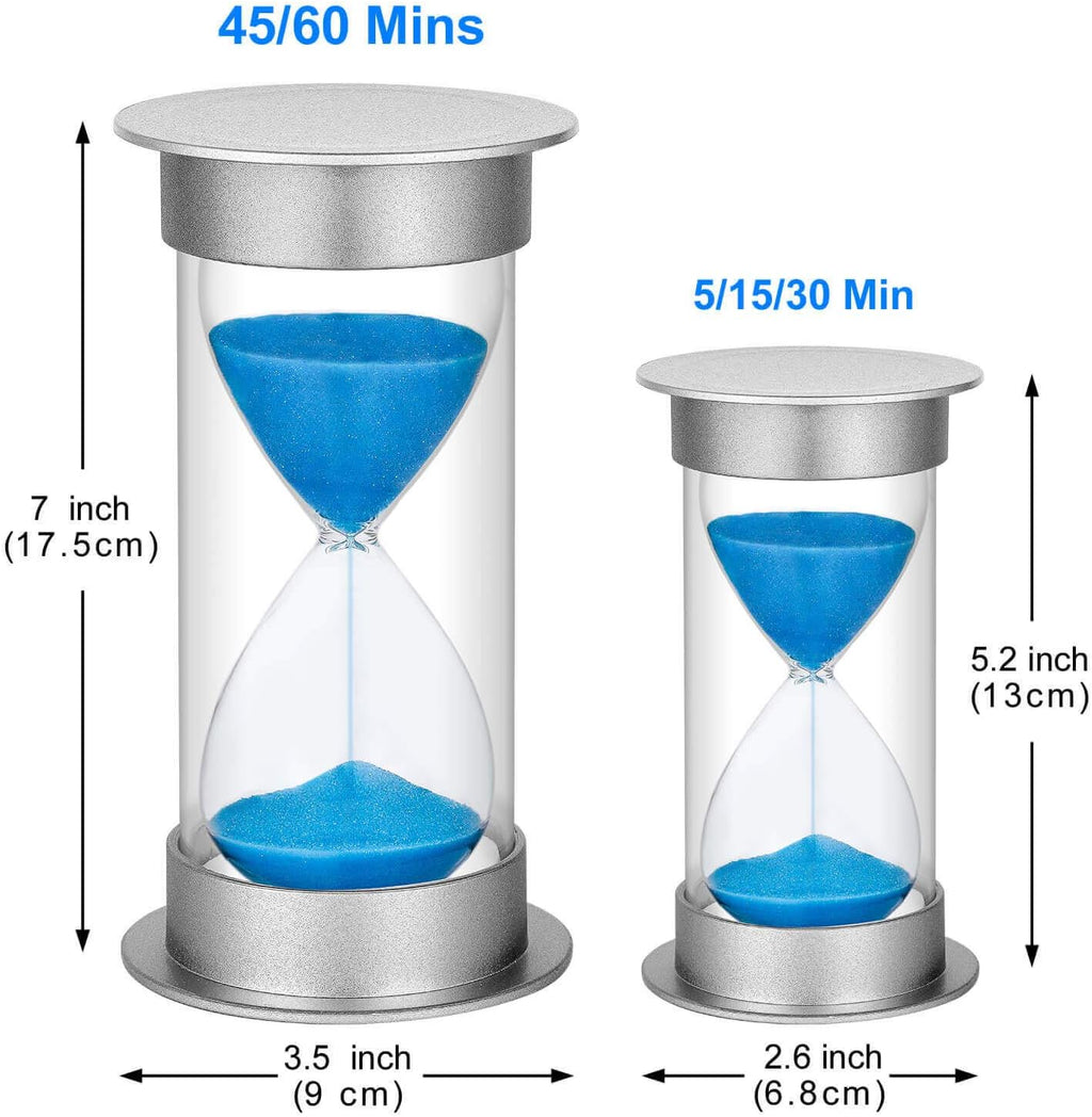 SuLiao 5 Minute Sand Timer, Plastic Hourglass Sand Clock Timers,Small Hour Glass Watch 5 Min, Colorful Sandglass Timer for Kids, Games, Classroom, Kitchen, Decor