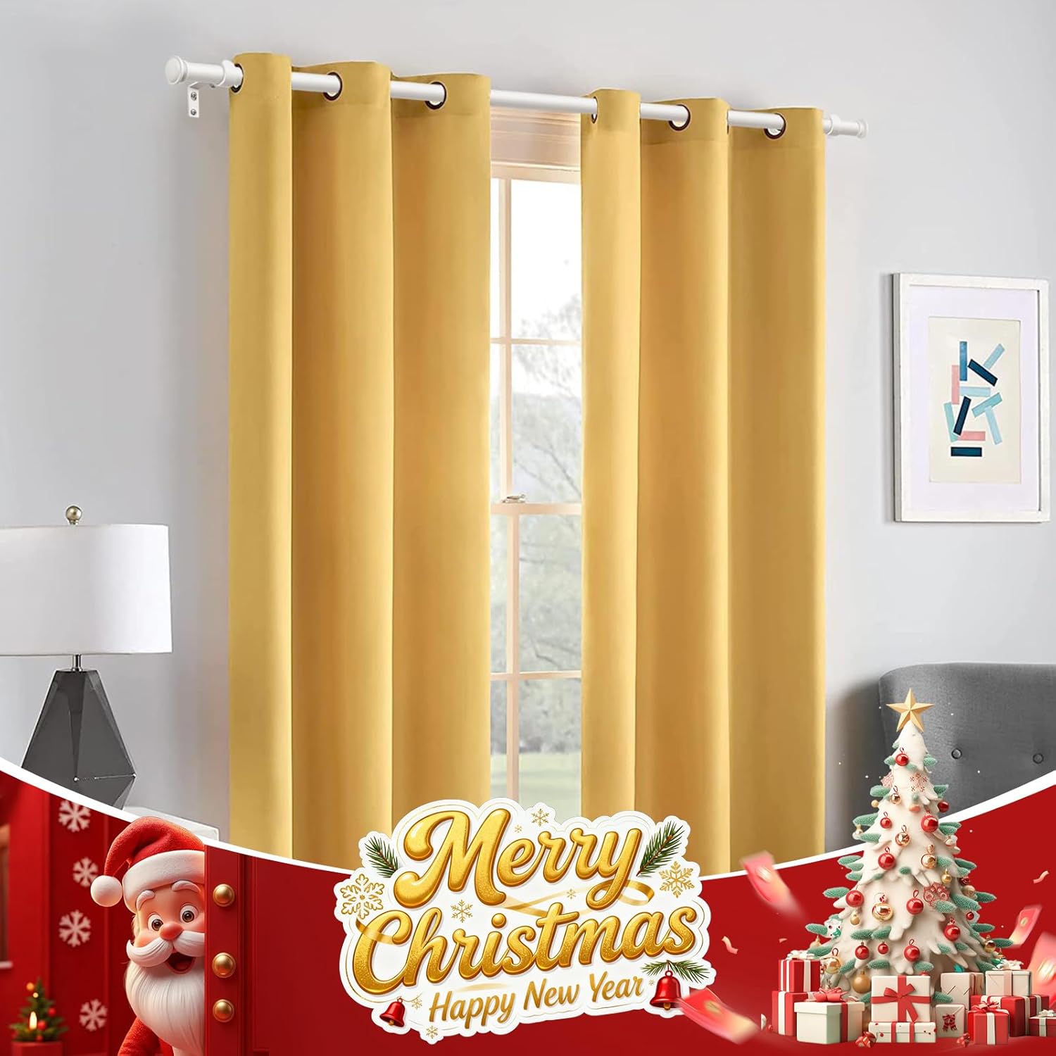 TONIAL Curtain Rod 32 to 115 Inch, Telescoping Splicing 3/4 Drapery Rods for Windows Decorative Single Rod with Small Cap End, Warm White