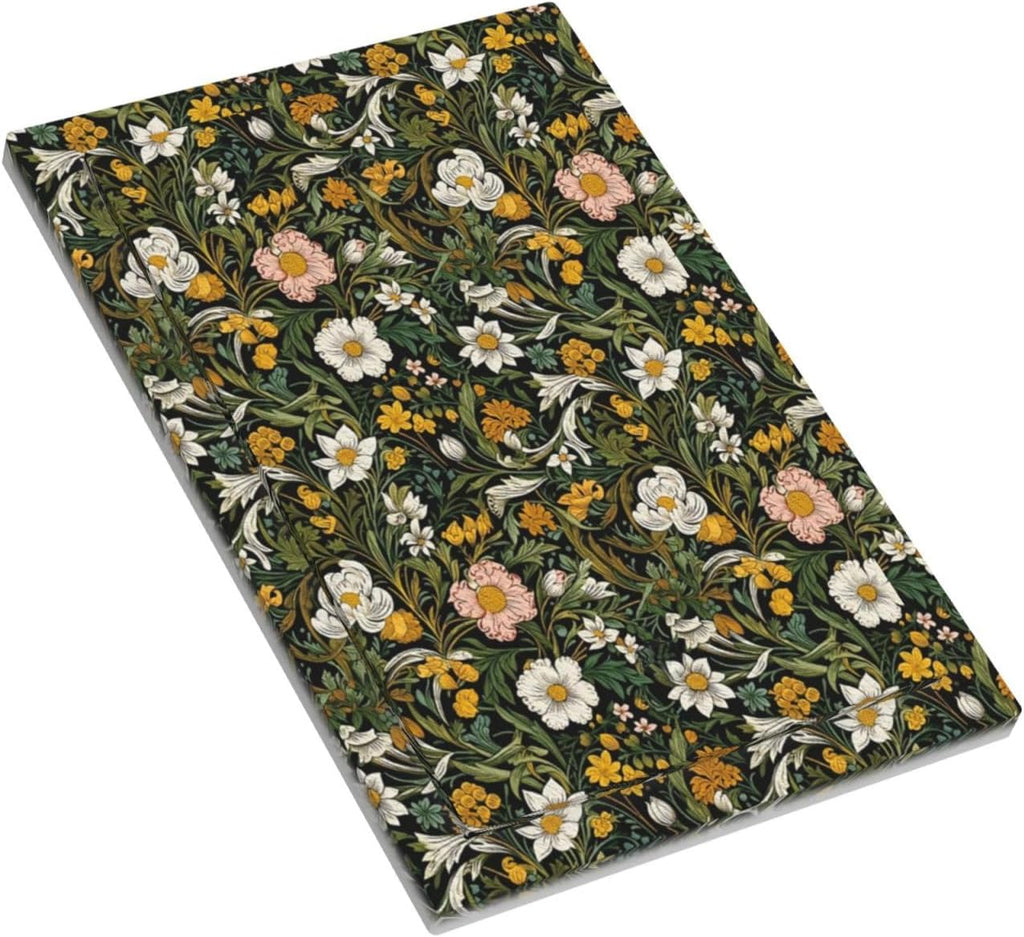 Decorative Light Switch Plate Covers Rustic Green Leaf White Daisy Yellow Floral 1 Gang No Device Single Blank Outlet Covers Wall Plate Light Switch Cover Plate for Bedroom Home Decor