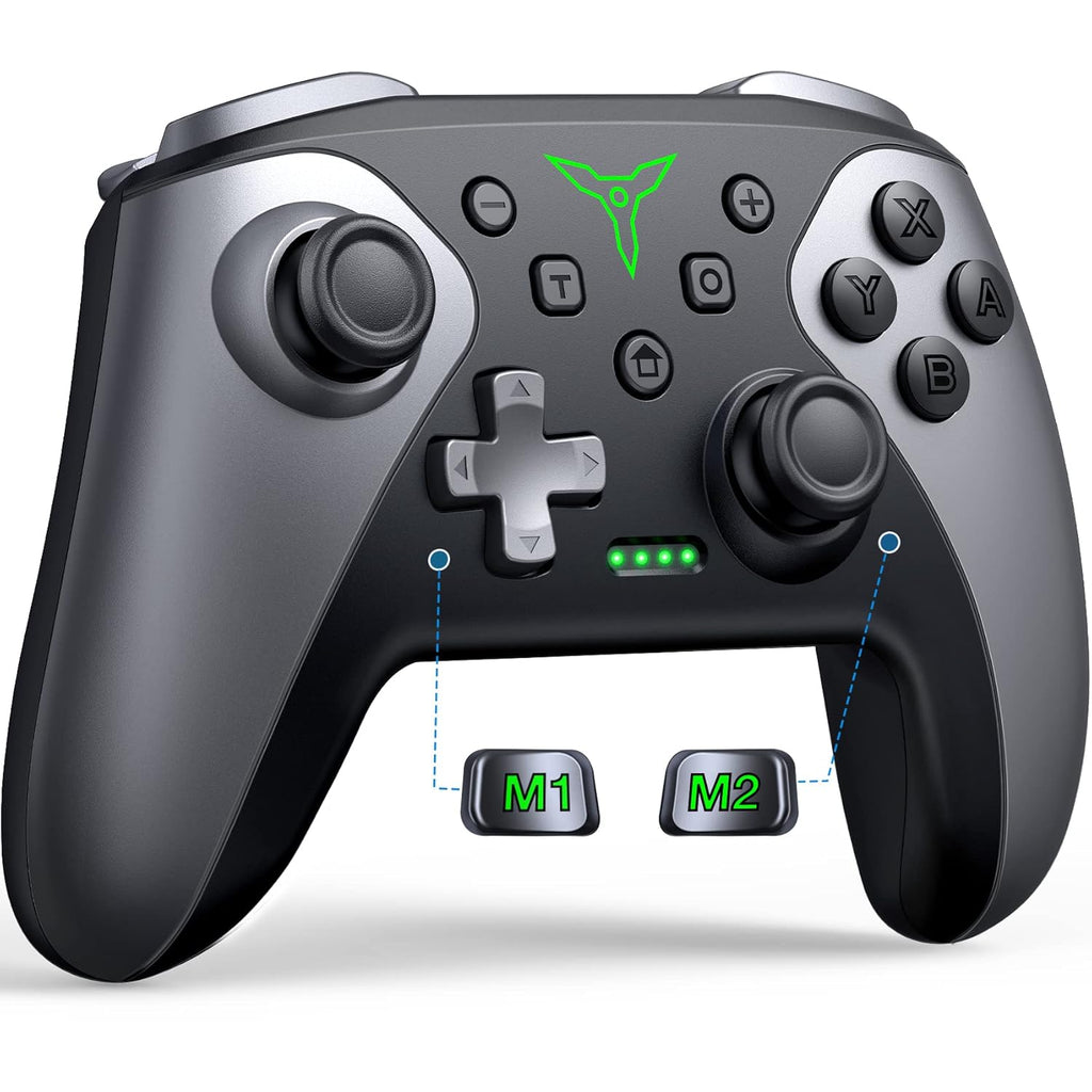 Wireless Switch Controller for Nintendo Switch 2/Switch 1/Lite/OLED Controller, Switch Controller with a Mouse Touch Feeling on Back Buttons, Extra Switch Pro Controller with Wake-up,Programmable, Turbo Function