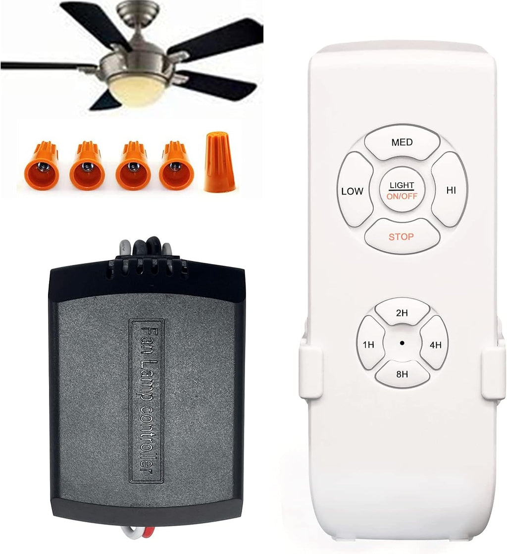 Universal Ceiling Fan Remote Control Kit - Compatible with Harbor Breeze, Hampton Bay & More