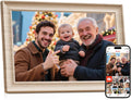 Frameo 10.1 Inch WiFi Digital Picture Frame, 1280x800 HD IPS Touch Screen Photo Frame Electronic, 32GB Storage, Auto-Rotate, Wall Mounted, Share Photos/Videos Instantly from Anywhere - White