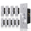 AIDA Toggle Slide Dimmer Switch for Dimmable LED Light/CFL/Incandescent 600 Watt max, Single-Pole or 3-Way, Rocker On/Off Wall Switch with Dimmer Slider, Wall Plate NOT Included, UL, White, 10 Pack