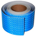 Blue Reflective Tape Outdoor Waterproof 4 inch Wide, High Visibility Warning Safety Industrial Marking Tape (68 feet)