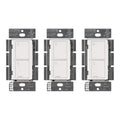 Lutron Caseta Original Smart Light Switch (Lutron Smart Hub Required), for Home, LED Lights, and Fans, 6 Amp, Single-Pole/3-Way, Neutral Required, PD-6ANS-WH 3 Pack, White
