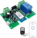 WiFi Inching/Selflocking Relay Modules WiFi Momentary Switch with 433 MHz RF Remote Control(Tuya SmartLife APP)