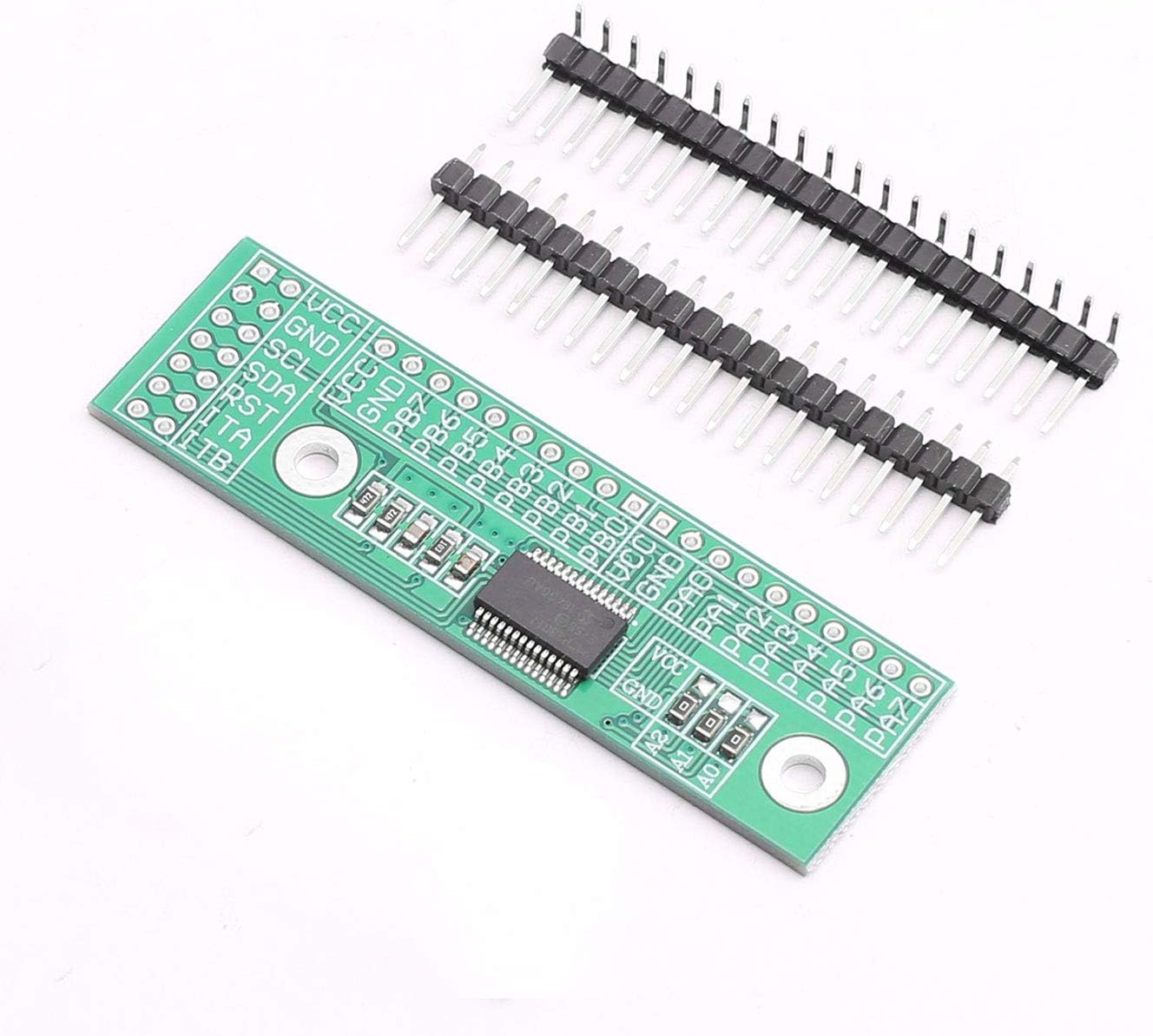 DEVMO MCP23017 I2C Interface 16bit I/O Extension Module Pin Board IIC to GIPO Convert Compatible with Ar-duino IIC Input and Output Expansion Board