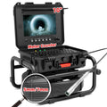 Sanyipace Sewer Camera 165FT/50M with 512Hz Transmitter, Self-Leveling, Distance Counter, Plumbing Inspection Camera with Microphone Speaker Audio Video Record, 32GB TF Card, Pipe Pulley (7mm Cable)