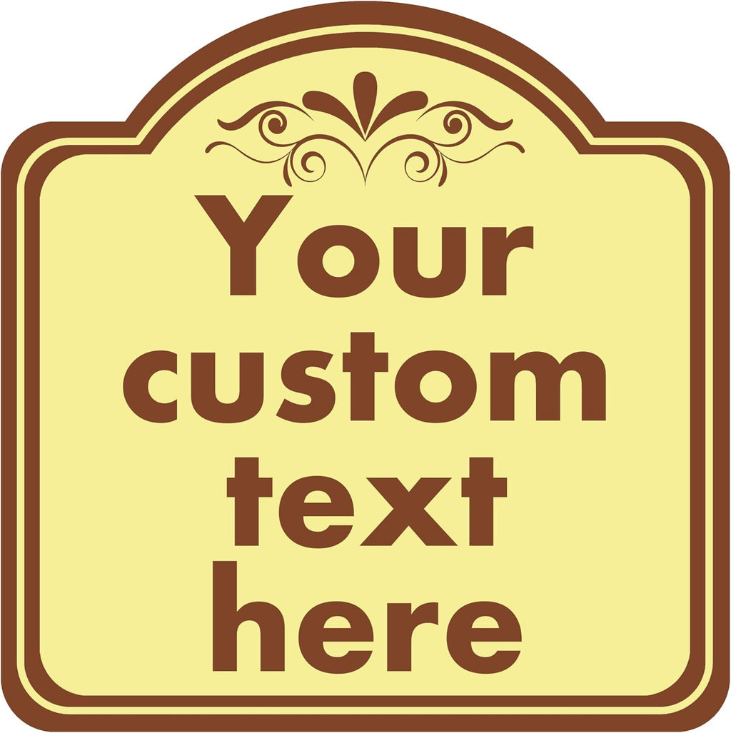 Custom Sign, Custom Indoor/Outdoor Decorative Sign，Aluminum Weatherproof Metal Sign Multiple Sizes, Customize for Office, Business, Workplace, office, Home, Delivery Signs