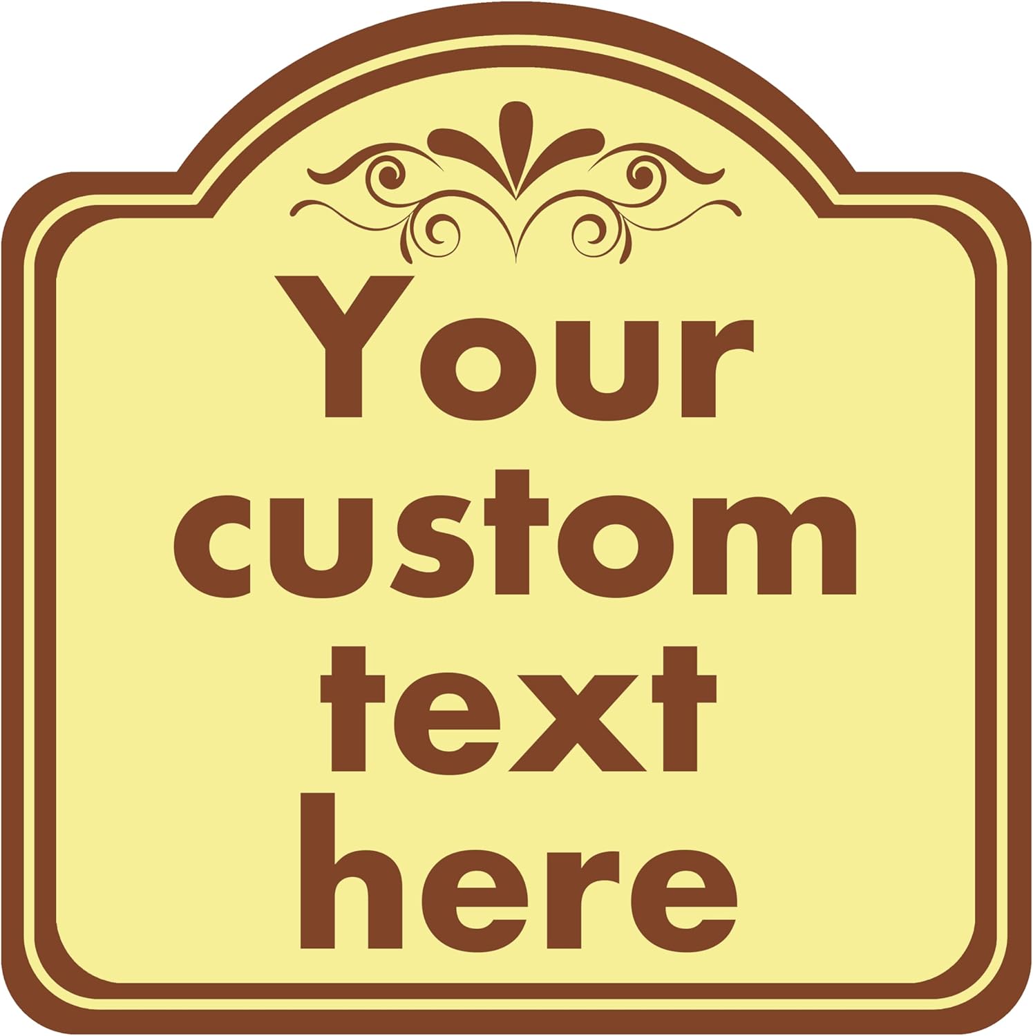 Custom Weatherproof Sign, Aluminum, 10*10 Inch, Indoor & Outdoor, Office, Home, Business, Delivery