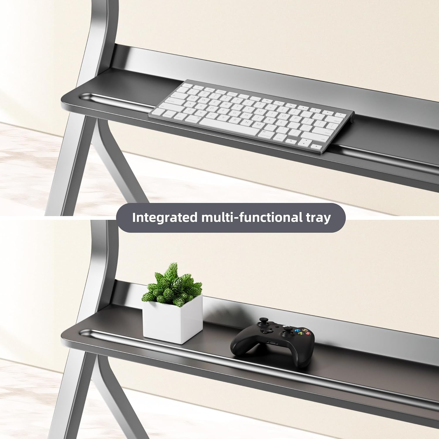 Smart Board Stand with Four Lockable Wheels for 55"-86 Electronic Whiteboard, Digital Whiteboard Stand for Home, Smart Board for Classroom and Office with Mobile Stand