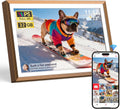 Frameo Digital Picture Frame 10.1" HD IPS Anti-Glare Touch Screen Load Photos & Videos Directly from Phone Ideal for Thoughtful Gifting Small and Exquisite - Rose Bronze