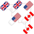 Laptop Camera Cover Slide, Webcam Cover Slide, Ultra-Thin, Nation Flag Pattern Design, 6 Pack