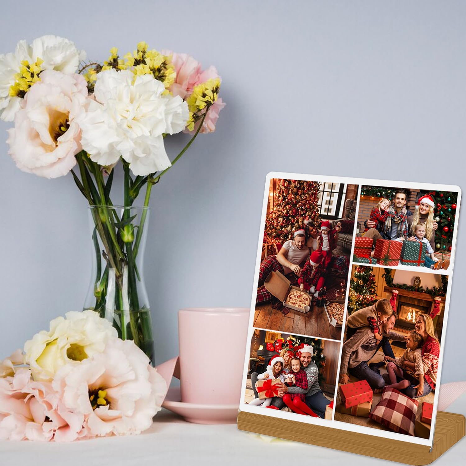 Custom Metal Photo Prints, Customize Frames with Your Pictures, Personalized Picture Gifts for Lovers, Couples, Family and Home Decor, StyleJ, XY1101