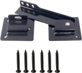 9-inch Flip Gate Latch Lock with Padlock Hole, Heavy Duty Steel Door Latch with Mounting Screws for Wooden Fence, Swing Gate, Double Gate, Shed, Barn. Security Locking Kit for Outdoor Gates