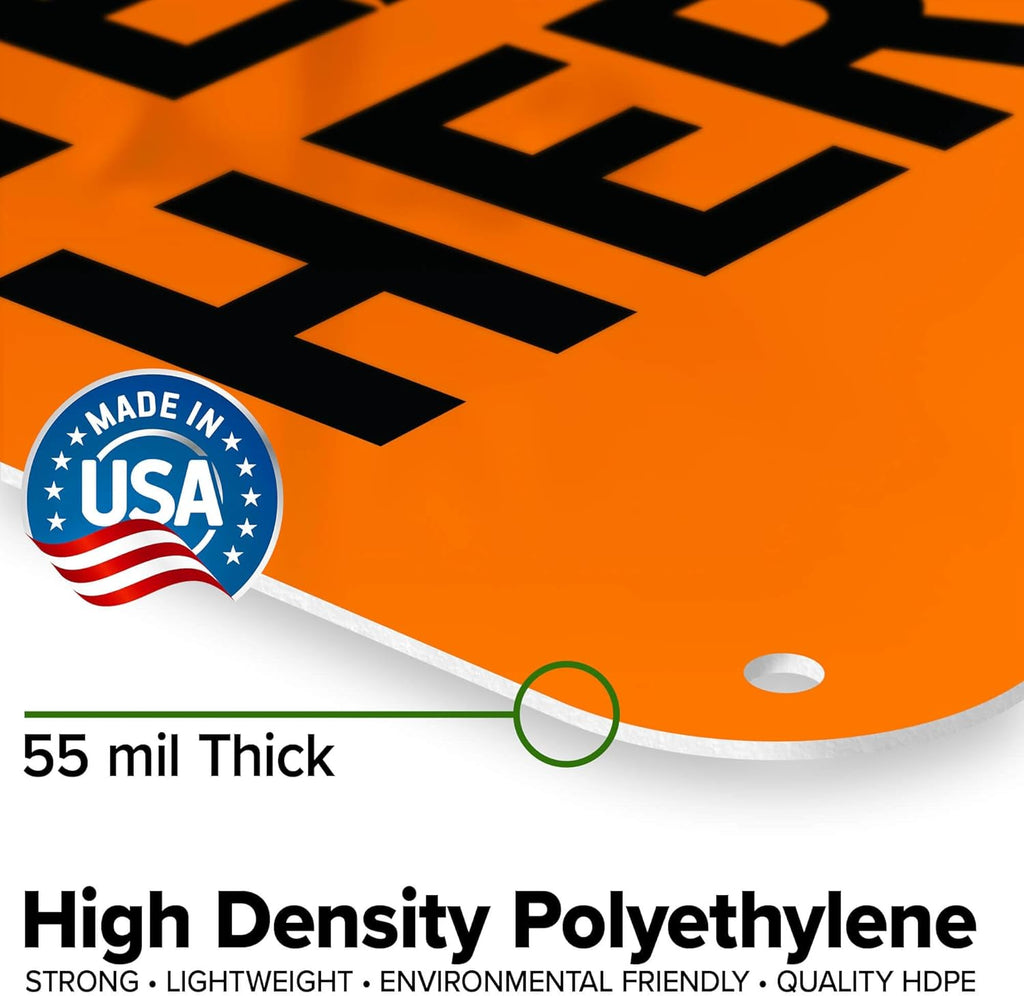Custom warning Sign, OSHA Sign, 12x18 Inches, 55 mil thick HDPE (high density polyethylene), Made in USA by My Sign Center