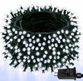 Upgraded 165FT 500 LED Christmas Outdoor Decoration Lights & Indoor, Memory Function & Timer & 8 Modes, Green Wire Waterproof String Lights for Christmas Tree Holiday Party Garden Decor (Cool White)